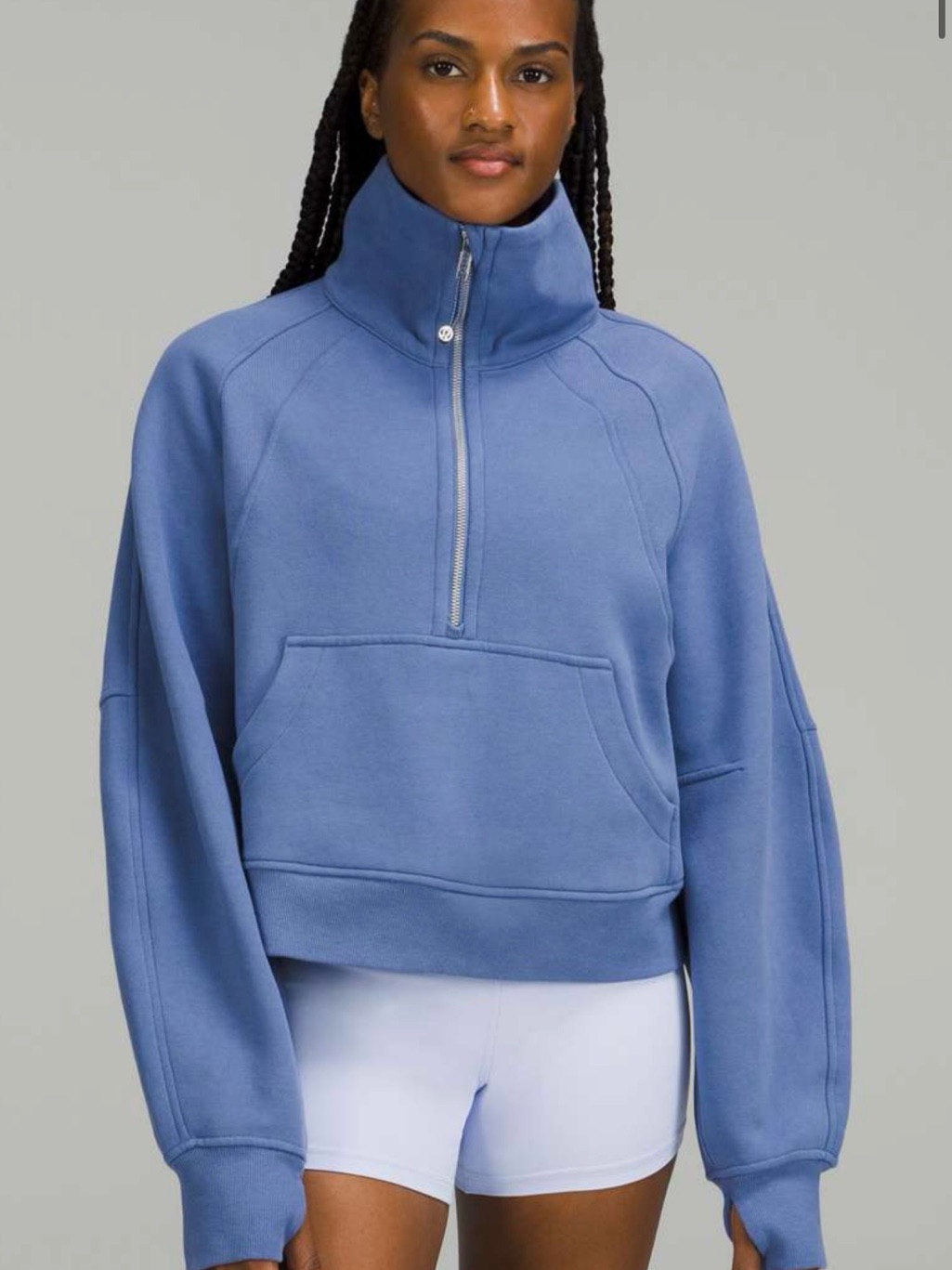 Lululemon Women's Half-Zip Pullover Sweatshirt - Water Drop